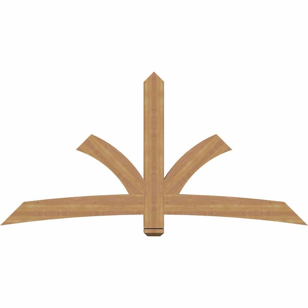 Ekena Millwork Davenport Timber Gable Bracket, Western Red Cedar, 84"W x 42"H x 3 1/2"D x 5 1/2"F, 12/12 Pitch GBW084X42X0406DAV00SWR - main